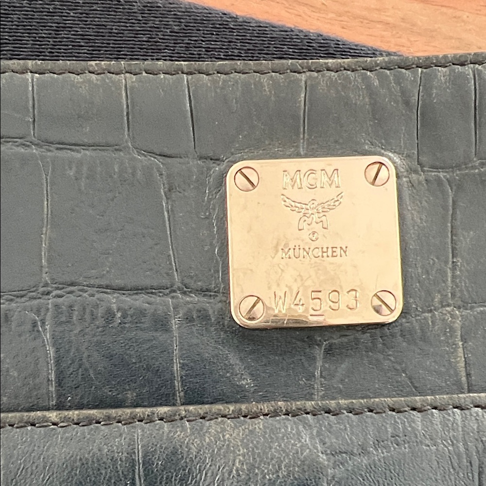 MCM Blue leather Bag